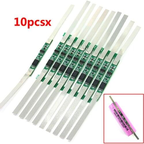 3.7V lithium battery protection board Polymer single section Protective plate with nickel sheet 3A continuous working battery