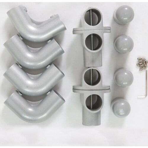 X Shape Air Hanger Landing Folding Connecting Accessory Repair Parts Aluminum Alloy Joint 29mm Pipe Fitting 1set