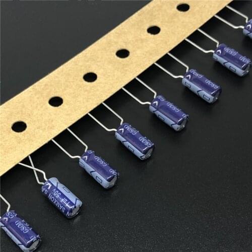 100pcs 1uF 50V SAMXON GS Series 5x11mm High Quality 50V 1uF Aluminum Electrolytic capacitor