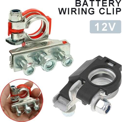 2pcs 3 Way 12V Battery Terminals Connectors Clamps for Car Caravan Van Replacement Accessories Batteries Connectors Clamps