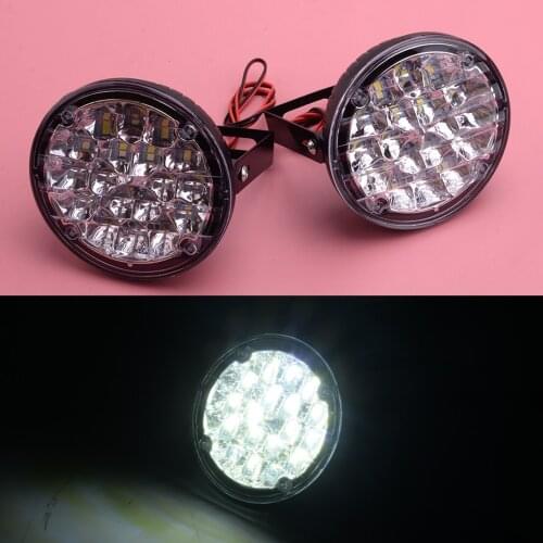 2Pcs/Set LED Round DRL Driving Daytime Running Fog Light Day Work Lamp Led DC 12V 18W For All Cars