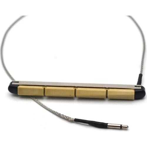 4 String Folk Acoustic Bass Guitar Transducer Under Saddle Piezo Pickup 2.5mm Jack Guitar Bass Replacement Accessories