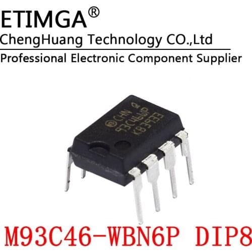 5PCS/LOT M93C46-WBN6P 93C46WP DIP8 Memory IC serial port EEPROM