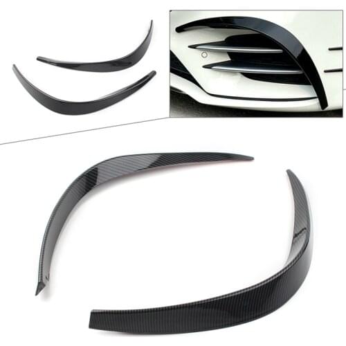 Car Front Bumper Splitter Spoiler Trim, for Benz a Class W177 Sport A35 A180 A200 A220 A260 AMG 2019+ Carbon Fiber