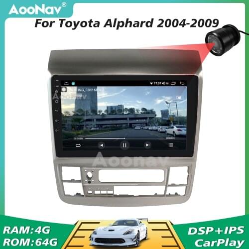 Car Radio For Toyota Alphard 2004-2009 Wireless WIFI GPS Navigation Stereo Multimedia Player Head Unit 2 Din Autoradio
