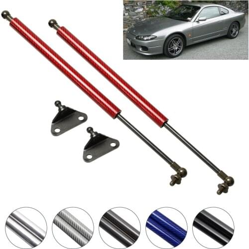 For Nissan Silvia 200SX (S15) 1999-2002 coupe with Spoiler Liftgate Boot carbon fiber Auto Gas Spring Struts Lift Supports