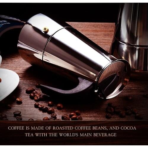 Stainless Steel Moka Coffee Pot Espresso Latte Percolator Stove Coffee Maker Espresso Pot Italian Coffee Maker Barista Tools Hot