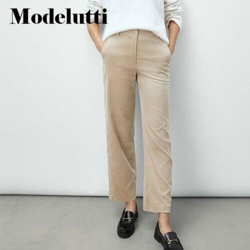 Женские вельветовые брюки Modelutti China At AliExpress