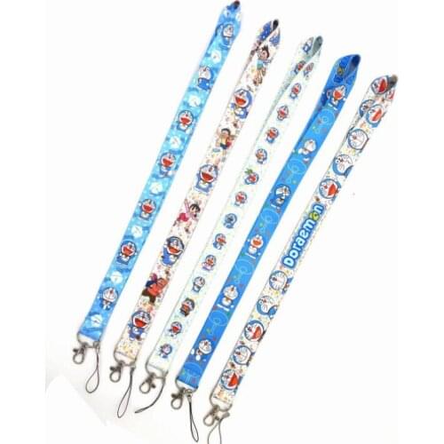 New 50pcs Doraemon Neck Strap Lanyards Key Chain L3