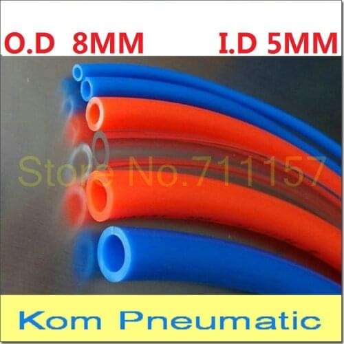 OD 8MM ID 5MM High Quality Pneumatic Air Hose PU 8*5 Tube Plastic Flexible Pipe Polyurethane Tubing 8x5 mm
