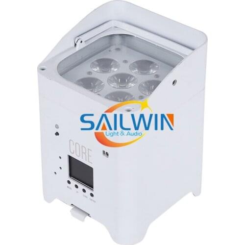 Sailwin Light MINI APP Mobile Smart DJ LED UPLIGHT 6*18W 6IN1 RGBAW UV Battery LED Stage Par Light