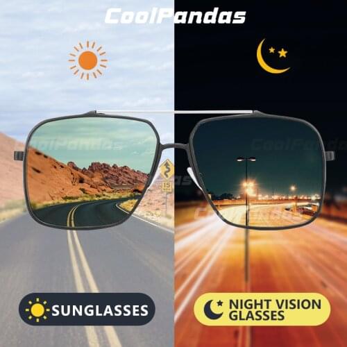 Top Quality Photochromic Sunglasses Men Polarized Square Sun glasses Vintage Aluminum Magnesium Gafas De Sol Hombre Polarizadas