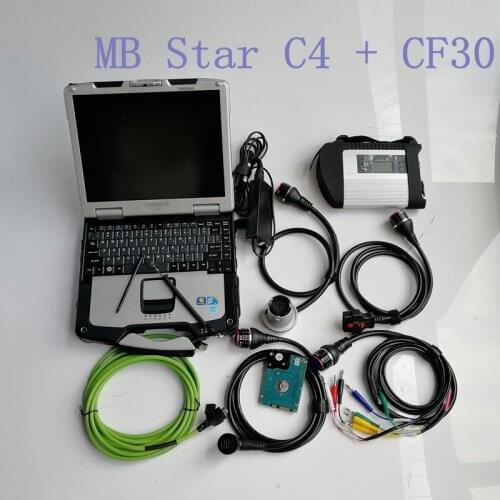 Super MB Star C4 with V12.2020 Software in Expert Diagnostic laptop CF30 4G and 320GB HDD for Ben-z cars and trucks program Scan