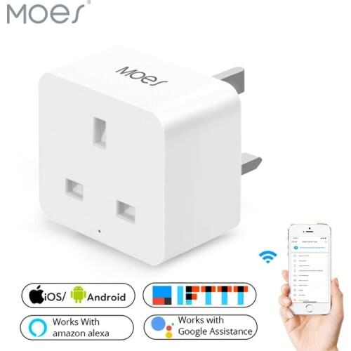 UK WiFi Smart Socket Power Plug Outlet Mobile APP Remote Control Works with Alexa Google Home No Hub Required