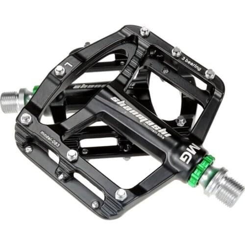 1 Pair Bicycle Pedal Magnesium Alloy Flat Platform Pedals 3 Bearing MTB Road Bike Pedal Aluminum Alloy Pedal Bike Parts 2020