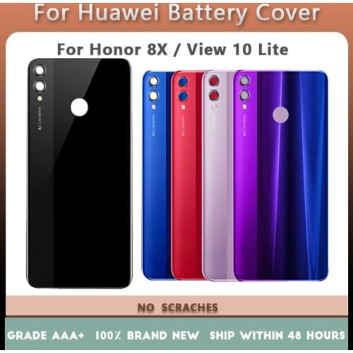Back Battery Cover Door For HUAWEI Honor 8X JSN-L22 L42 L11 L21 L21 L23 With repair parts, View 10 Lite Housing Rear Replacement