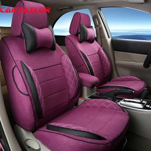 CARTAILOR Seat Protector Fit for Jaguar XJ Cover Car Seats Supports Automobiles Interior Accessories Linen Decorative Cushions