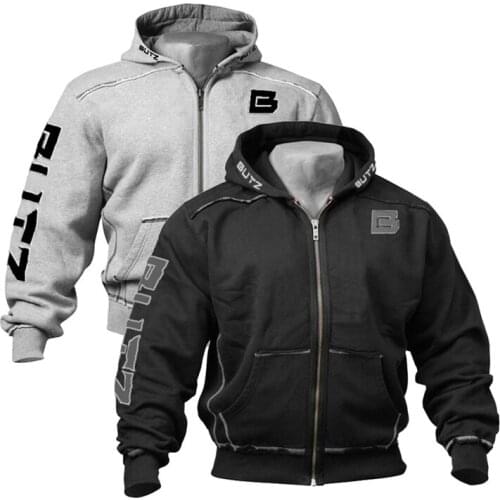 Fleece to Keep Warm in Winter Men Oversize Tracksuit Zip Up Hoodie Black Gray Chucky Vintage Weatshirt Hoodies Cycling Jacket