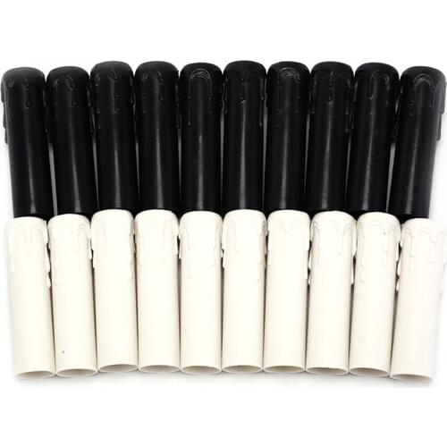 10Pcs/Lot Sleeve Candle Bulb Base Cover Chandelier Part Candle Tube Table Lamp Base Candle Lamp Holder Tube Candle Lamp Base