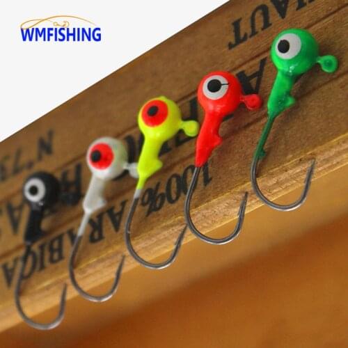 10pcs/Lot Jig Head Hooks 5Colors 1g-7g Saltwater Accessories Bass Perch Fishhooks Jigging Hooks Fishing Tackle Peche Assist Hook