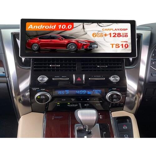 Android 10.0 128 12.3 For Toyota Alphard 30 Car GPS Navigation Multimedia Player Auto Stereo Radio Tape Recorder HeadUnit 4G LTE