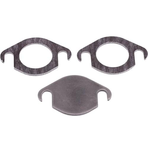 SOONHUA car-styling Stainless steel EGR valve blanking block plates kit Comes with 2 gaskets Suitable for SEAT SKODA GALAXY TDI