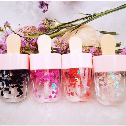 Lip Gloss Clear Vegan Lipgloss Customized Flower Rose Lipgloss Glitter Dropshipping Wholesale Vendor Hot Sale Lip Make Up
