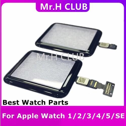 38/40/42/44mm Touch Screen Digitizer For Apple Watch Series S2/S3/4/5 LCD Front Glass Sensor Outer Panel Cover With Flex Cable