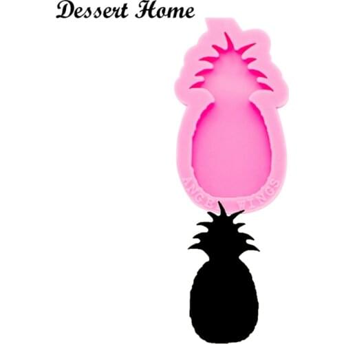 DY0256 DIY Shiny Glossy Pineapple Mold, Epoxy Resin Molds, Badge reel Silicone Mould, Resin jewellery making Customize