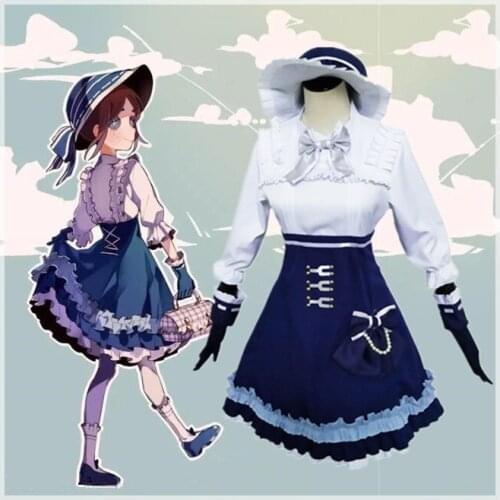 Identity V Gardener Emma Woods Cosplay Costume Lolita Dress Party Daily Costume Full Set For Halloween Costume Xmas Cosplay