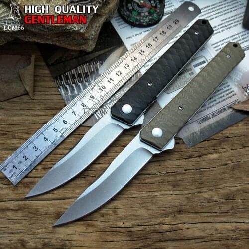 LCM66 tactical Folding knife Cold G10 handle Steel Camping Outdoor Survival Knives Hunting Tools Very Sharp free delivery