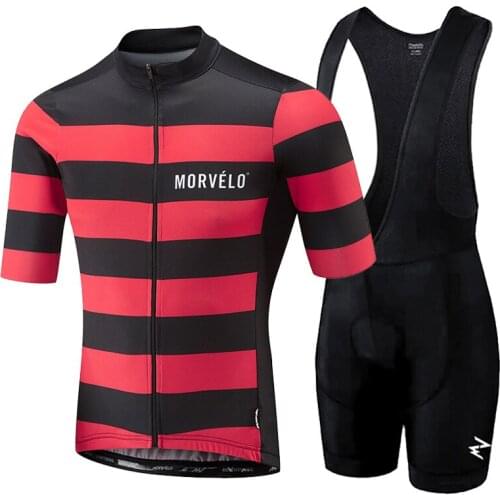 Morvelo 2022 Men Summer Clothing cycling Clothes kits short sleeve bib shorts mens Breathable Bib Shorts maillot ciclismo set