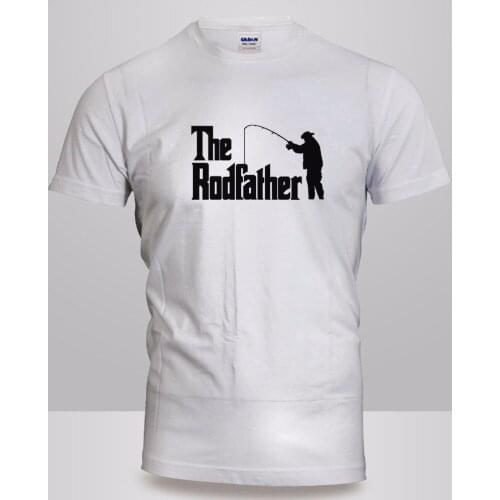 New Funny Novelty Joke RODFATHER T-SHIRT Reel Fisherman Trout Tackle Tee FUNNY More Size and Colors-A960