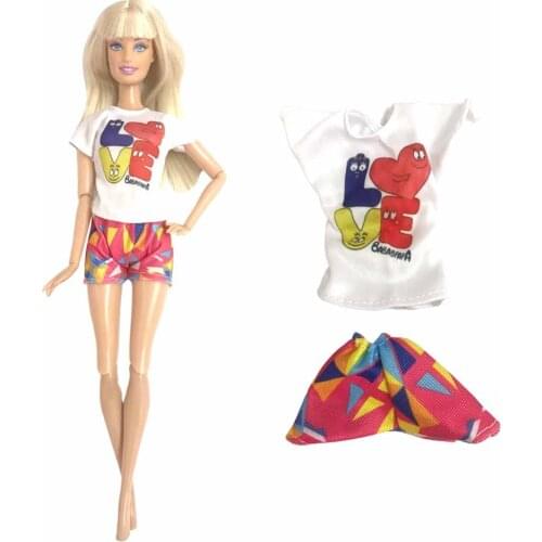 New 1Pcs Pop Fashion Dress Daily Wear Skirt Party Gown For Barbie Doll Accessories Girl Best Gift 008A