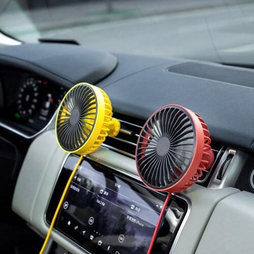 2021 New Mini USB Car atmosphere light small fan desktop portable small fan