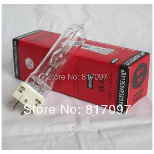 NSD 250W cabeza movil lampara18000lm GX9.5 8000k cabezas moviles bulbo lamparas de iluminacion luces discoteca