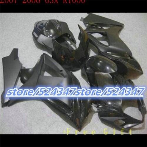 Upgrade motorcycle Fairing set for SUZUKI 2007 2008 GSXR1000 K7 ABS racing full fairings kit 07 08 GSXR 1000 black sets