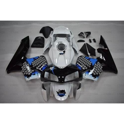 For CBR600 RR 2003 - 2004 Abs Fairing for Honda CBR600RR 2003 Raindrops Bodywork CBR600 RR 03 Full Body Kits Unpainted
