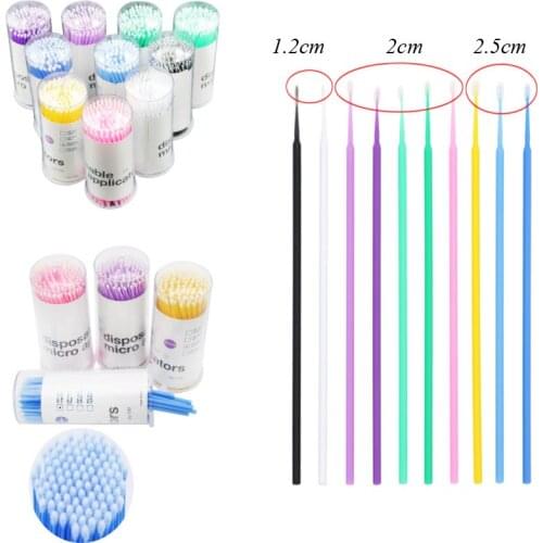 Disposable Micro Applicators Brush for Makeup and Personal Care Micro Swab Applicators Dental Brush Cosmetics Applicators Lip