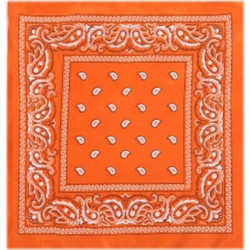 Outdoor Hip Hop Square Scarf 100% Cotton 55cm*55cm Cycling Sports Bandana Paisley Headband Printed For Women/Men