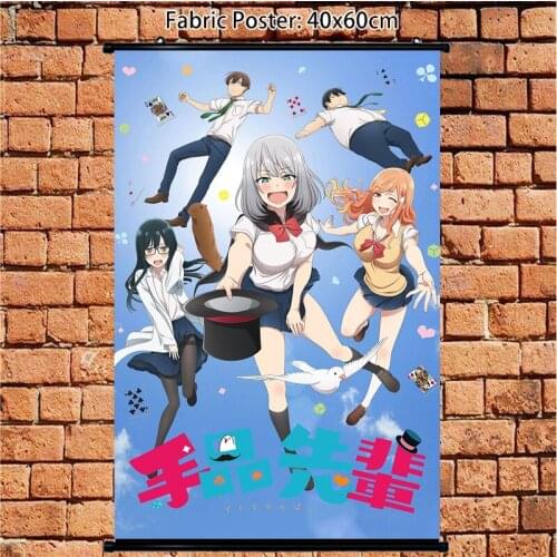 Anime Poster Tejina Magical Sempai Madara-san Wall Scroll Home Decor 60x40cm Art Prints Room Home Decoration