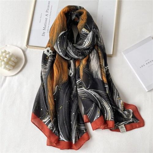 Winter Pashmina Cotton Scarf Women Foulard Print Large 180*90cm Warm Shawl Wrap Female Headband Hijab Bandana 2021 New Echarpe