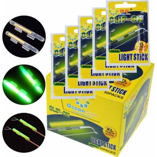 10PCS(5bags) Fishing Glow Sticks Luminous Fishing Fluorescent Night Fishing Lighting Stick Clip On Dark Glow Stick S M L XL