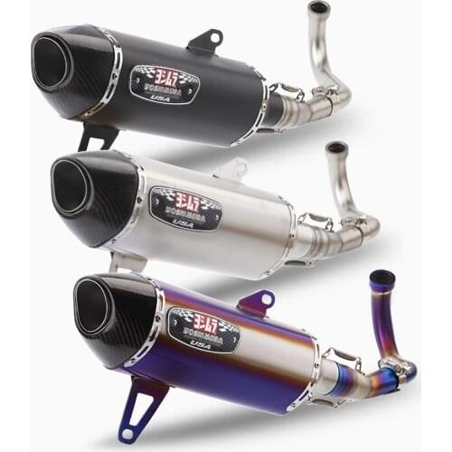 Slip On For Yamaha XMAX 250 XMAX 300 2017 - 2020 Motorcycle Exhaust Titanium alloy Front Pipe Connect 51MM Yoshimura Muffler