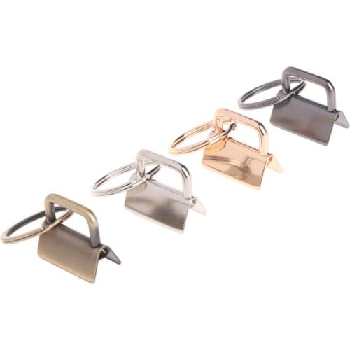 2020 10Pcs Key Fob Hardware 25mm keychain Split Ring For Wrist Wristlets Cotton Tail Clip