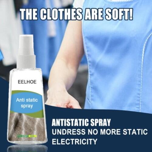 1Pcs 30/60ml Hair Antistatic Spray Static For Clothes Balancing Spray Lasting Anti-Wrinkle Home Wrinkle & Static Remover Sprays