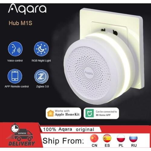 Xiaomi Smart Aqara Hub M1S Gateway 3 Wireless ZigBee3.0 Remote Control Wifi Connect RGB Night Light For Mi Home Apple Homekit
