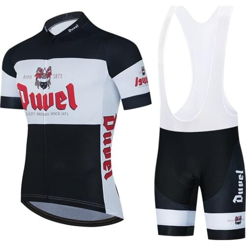 Black DUVEL beer Team Cycling Jersey Customized Road Mountain Race Top max storm Cycling Clothing Five styles for you to choose