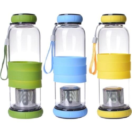CORATED Glass Water Bottles