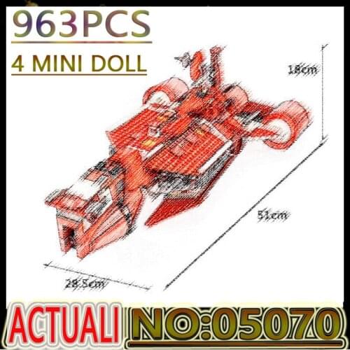 DHL In Stock 05070 Star Plan Series The Republic Cruiser Model with Paper Instruction Building Blocks Bricks Toys Birthday Gift